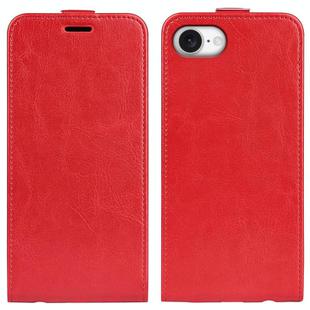 For iPhone 16e R64 Texture Single Vertical Flip Leather Phone Case(Red)