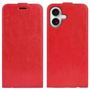 For iPhone 17 R64 Texture Single Vertical Flip Leather Phone Case(Red)
