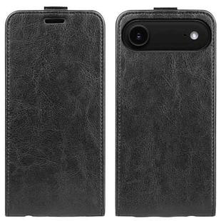 For iPhone 17 Air R64 Texture Single Vertical Flip Leather Phone Case(Black)