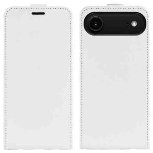 For iPhone 17 Air R64 Texture Single Vertical Flip Leather Phone Case(White)