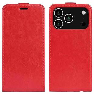 For iPhone 17 Pro Max R64 Texture Single Vertical Flip Leather Phone Case(Red)