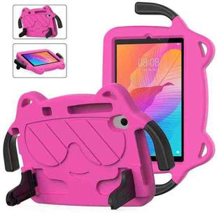 For Huawei MatePad T8 8.0 2020 Ice Baby EVA Shockproof Hard PC Tablet Case(Rose Red+Black)