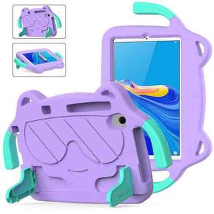 For Huawei MediaPad M6 8.4 2019/2020 Ice Baby EVA Shockproof Hard PC Tablet Case(Light Purple+Mint Green)