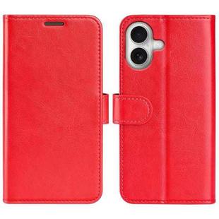 For iPhone 17 R64 Texture Horizontal Flip Leather Phone Case(Red)