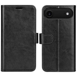 For iPhone 17 Air R64 Texture Horizontal Flip Leather Phone Case(Black)