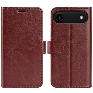For iPhone 17 Air R64 Texture Horizontal Flip Leather Phone Case(Brown)