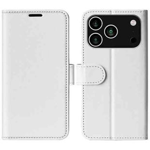 For iPhone 17 Pro Max R64 Texture Horizontal Flip Leather Phone Case(White)
