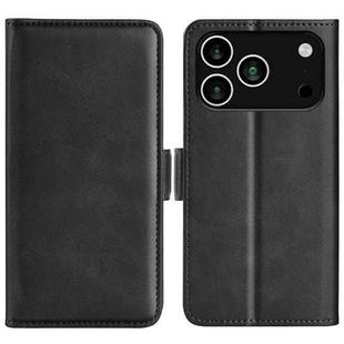 For iPhone 17 Pro Dual-side Magnetic Buckle Horizontal Flip Leather Phone Case(Black)