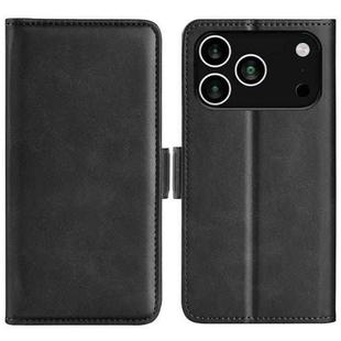 For iPhone 17 Pro Max Dual-side Magnetic Buckle Horizontal Flip Leather Phone Case(Black)
