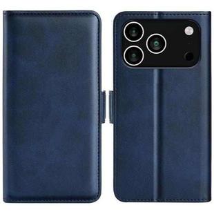 For iPhone 17 Pro Max Dual-side Magnetic Buckle Horizontal Flip Leather Phone Case(Dark Blue)