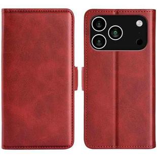 For iPhone 17 Pro Max Dual-side Magnetic Buckle Horizontal Flip Leather Phone Case(Red)