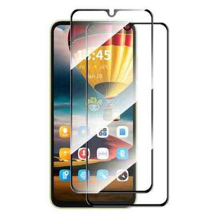 For Xiaomi Redmi 13R 5G 2pcs ENKAY Hat-Prince Full Glue High Aluminum-silicon Tempered Glass Film