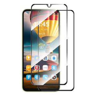 For Redmi 15C 4G 2pcs ENKAY Hat-Prince Full Glue High Aluminum-silicon Tempered Glass Film