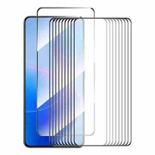 For Redmi K70 / K70 Pro / K70E 10pcs ENKAY Hat-Prince Full Glue High Aluminum-silicon Tempered Glass Film