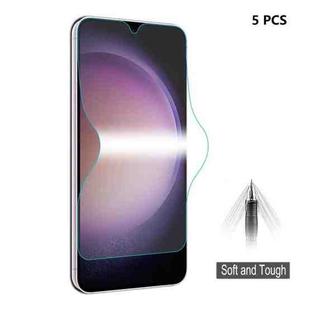 For Samsung Galaxy S23 5G 5pcs ENKAY Hat-Prince Full Glue Coverage Soft Explosion-proof Hydrogel Film