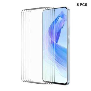 For Honor Play7T Pro / X50i / X40i 5pcs ENKAY 0.26mm 9H 2.5D High Aluminum-silicon Tempered Glass Film