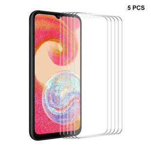 For Samsung Galaxy M04 5pcs ENKAY 0.26mm 9H 2.5D High Aluminum-silicon Tempered Glass Film