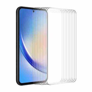 For Samsung Galaxy A55 10pcs ENKAY 0.26mm 9H 2.5D High Aluminum-silicon Tempered Glass Film