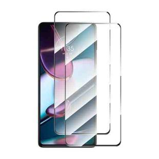 For Motorola Moto G 5G 2023 / Edge 30 Pro 2pcs ENKAY Full Glue High Aluminum-silicon Tempered Glass Film