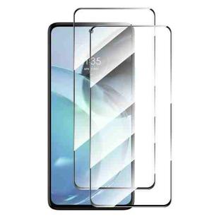 For Motorola Moto G72 / G71s 2pcs ENKAY Full Glue High Aluminum-silicon Tempered Glass Film