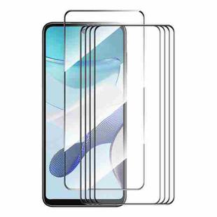 For Motorola Moto G73 / G Power 2023 5pcs ENKAY Full Glue High Aluminum-silicon Tempered Glass Film
