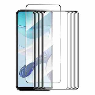 For Motorola Moto G73 / G Power 2023 10pcs ENKAY Full Glue High Aluminum-silicon Tempered Glass Film