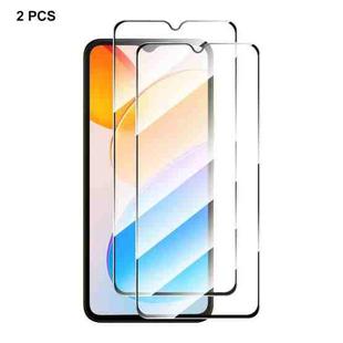 For Honor 70 Lite / X5 / X6 2pcs ENKAY Hat-Prince Full Glue High Aluminum-silicon Tempered Glass Film