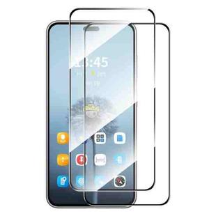 For Honor 400 Lite Global 2pcs ENKAY Hat-Prince Full Glue High Aluminum-silicon Tempered Glass Film