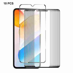 For Honor 70 Lite / X5 / X6 10pcsENKAY Hat-Prince Full Glue High Aluminum-silicon Tempered Glass Film