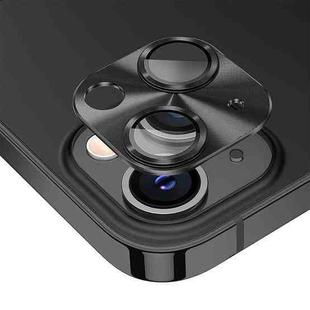 For iPhone 15 / 15 Plus ENKAY Aluminium Alloy Tempered Glass Lens Cover Film(Black)