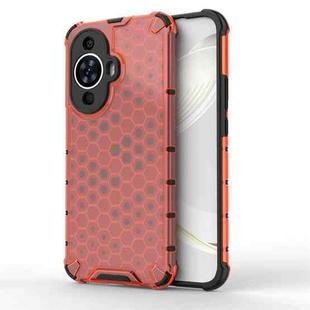 For Huawei nova 11 4G Shockproof Honeycomb Phone Case(Red)