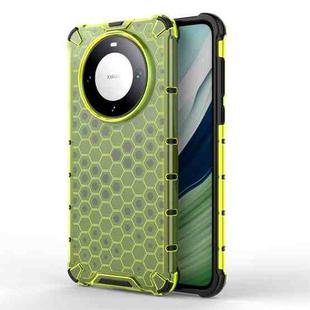 For Huawei Mate 60 Shockproof Honeycomb Phone Case(Green)