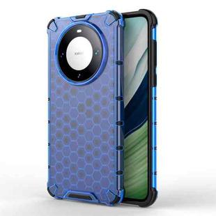 For Huawei Mate 60 Shockproof Honeycomb Phone Case(Blue)