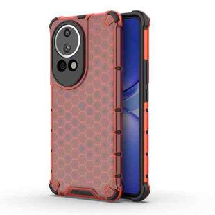 For Huawei nova 12 Pro Shockproof Honeycomb Phone Case(Red)