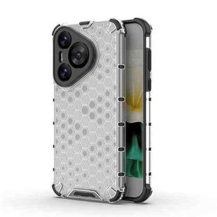 For Huawei Pura 70 Shockproof Honeycomb Phone Case(White)