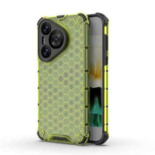 For Huawei Pura 70 Shockproof Honeycomb Phone Case(Green)