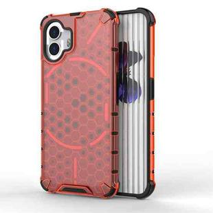 For Nothing Phone 2 Shockproof Honeycomb Phone Case(Red)