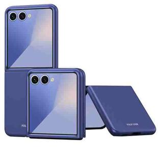 For Samsung Galaxy Z Flip7 5G Skin Feel Electroplating PC Shockproof Phone Case(Bule)