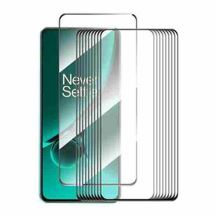 For OnePlus Nord CE3 10pcs ENKAY Full Glue High Aluminum-silicon Tempered Glass Film