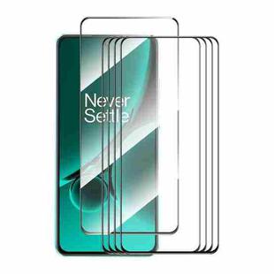 For OnePlus Nord CE3 5pcs ENKAY Full Glue High Aluminum-silicon Tempered Glass Film
