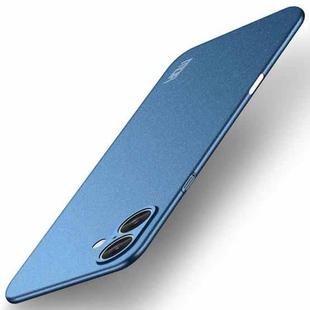 For iPhone 16 MOFI Fandun Series Frosted PC Ultra-thin All-inclusive Phone Case(Blue)