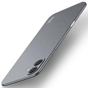 For iPhone 16 MOFI Fandun Series Frosted PC Ultra-thin All-inclusive Phone Case(Gray)