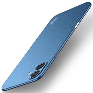 For iPhone 16 Plus MOFI Fandun Series Frosted PC Ultra-thin All-inclusive Phone Case(Blue)