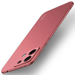 For Xiaomi Redmi Note 13 5G MOFI Fandun Series Frosted PC Ultra-thin All-inclusive Phone Case(Red)