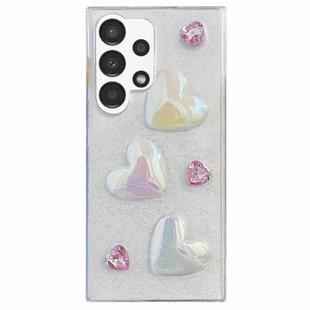 For Samsung Galaxy A52 4G/5G Love Epoxy TPU Protective Case(Pink)