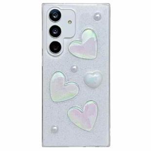 For Samsung Galaxy A55 5G Love Epoxy TPU Protective Case(Transparent)