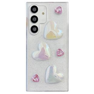 For Samsung Galaxy S24 FE 5G Love Epoxy TPU Protective Case(Pink)