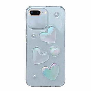 For iPhone  6 Plus / 7 Plus / 8 Plus Love Epoxy TPU Phone Case(Transparent)