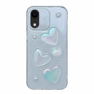 For iPhone XR Love Epoxy TPU Phone Case(Transparent)