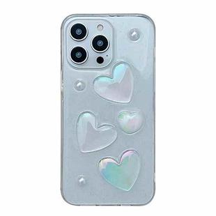 For iPhone 12 Pro Max Love Epoxy TPU Phone Case(Transparent)